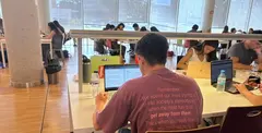 Estudiantes de Yaiza en la Complutense de Madrid.