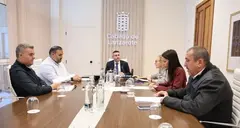 Integrantes del Consejo de Gobierno del Cabildo de Lanzarote en una imagen de archivo.