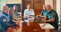 Reuni&oacute;n de &Oacute;scar Noda en la Delegaci&oacute;n del Gobierno.