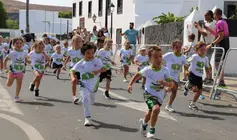 Imagen de los prebenjamines que participaron en la bonita prueba