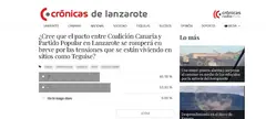 Imagen del resultado de la encuesta pol&iacute;tica del Cr&oacute;nicas. 