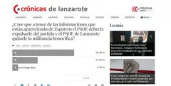 Encuesta del Cr&oacute;nicas sobre la situaci&oacute;n de Jos&eacute; Luis Rodr&iacute;guez Zapatero.