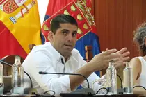 Benjam&iacute;n Perdomo en un pleno del Cabildo de Lanzarote.