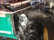 Estado en el que quedaron los contenedores.