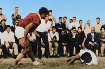 Ignacio Morales Acosta durante una agarrada.