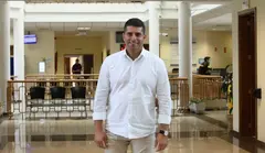 Benjamin Perdomo en el Cabildo de Lanzarote.