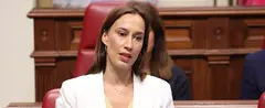 Nira Fierro en el Parlamento de Canarias.