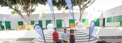 El alcalde Yonathan de Le&oacute;n y la concejala de Deportes, Eli Merino.