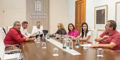Imagen de archivo de otro encuentro del Consejo de Gobierno del Cabildo de Lanzarote. 