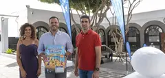El alcalde de Arrecife Yonathan de Le&oacute;n y la concejala de Deportes, Eli Merino.