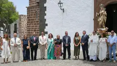 El presidente del Cabildo acompa&ntilde;&oacute; a la alcaldesa de Teguise y a los miembros de la Corporaci&oacute;n de La Villa durante la sentida procesi&oacute;n