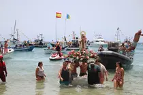 Procesi&oacute;n mar&iacute;tima de Playa Blanca.