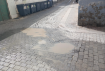 Aguas fecales en las inmediaciones del Charco de San Gin&eacute;s.