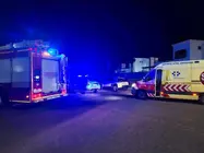 Bomberos del Consorcio junto a la zona.