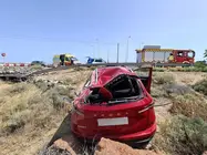 Estado del veh&iacute;culo tras el choque.