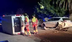 Veh&iacute;culo accidentado.