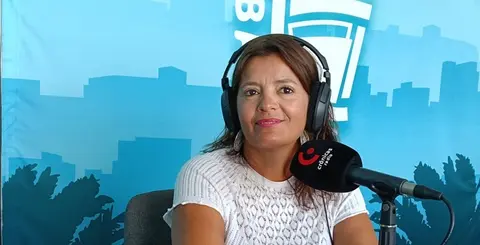 Olivia Duque durante su participación en el programa Entre Barrios.