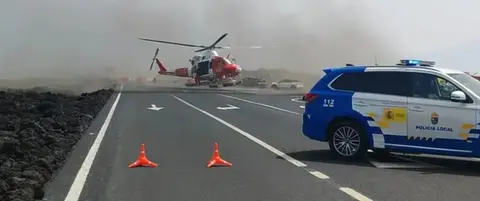 Imagen de archivo de una acción similar en la costa de Lanzarote.
