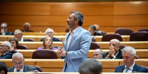 Pedro San Ginés en el Senado.