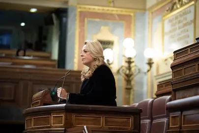 Cristina Valido en el Congreso de los Diputados.