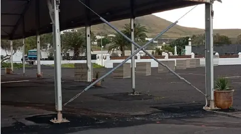 Imagen del lugar en el que se est&aacute;n produciendo las obras. 