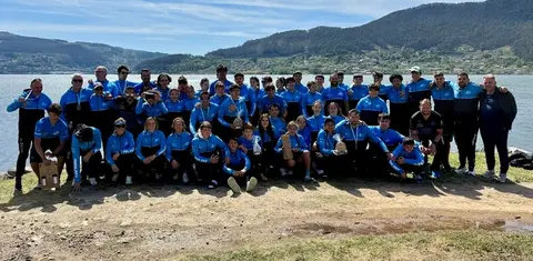 Delegaci&oacute;n de los marlines en la copa de Espa&ntilde;a de kayak de mar.