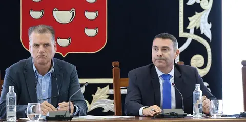 Oswaldo Betancort junto a Domingo Cejas.