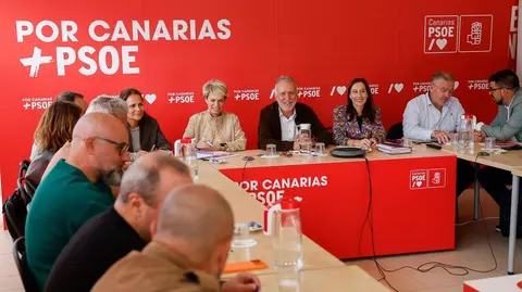 Imagen del encuentro del PSOE canario de este viernes