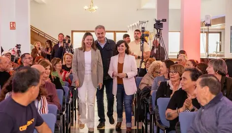 Jos&eacute; Luis Rodr&iacute;guez Zapatero entrando en el lugar en el que se desarroll&oacute; el acto
