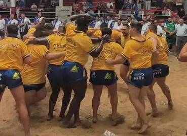 Imagen de la selecci&oacute;n de Gran Canaria donde hay varios luchadores procedentes de pa&iacute;ses africanos que hicieron en gran medida la diferencia con otras selecciones. 