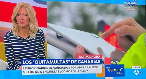 Pantallazo del momento en el que la periodista Susana Grisso abord&oacute; el asunto.