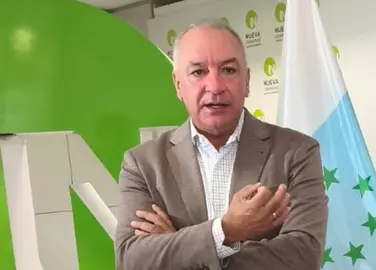 Luis Campos este lunes en la sede de su partido.