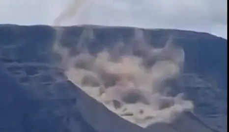 Imagen del desprendimiento en la zona del Risco de Famara.