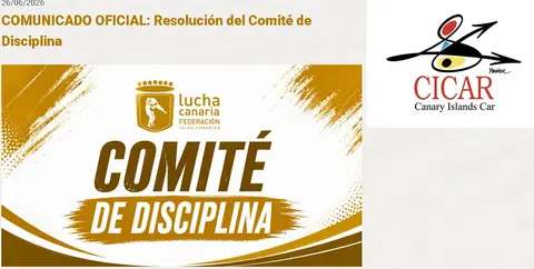 Imagen del comunicado oficial de la Federaci&oacute;n de Lucha Canaria. 