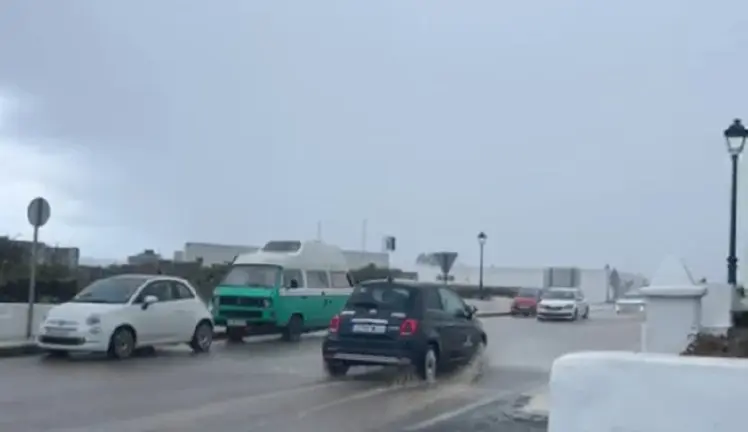 Imagen de archivo de lluvias en Lanzarote.
