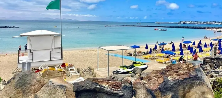 Vista de Playa Dorada este jueves.