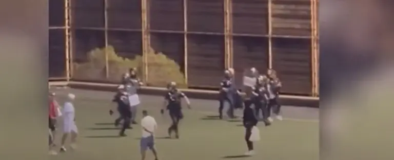 Imagen del último conflicto en un campo de fútbol de Tenerife.