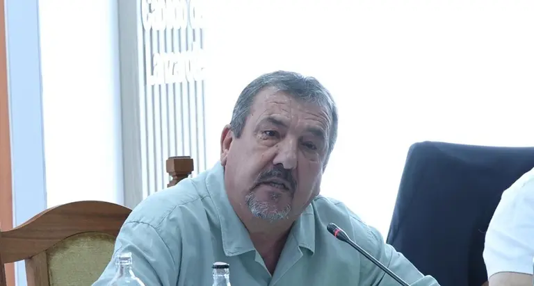 Miguel Ángel Jiménez en el pleno del Cabildo de Lanzarote.