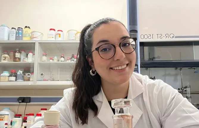 Claudia Cabrera, estudiante de química.
