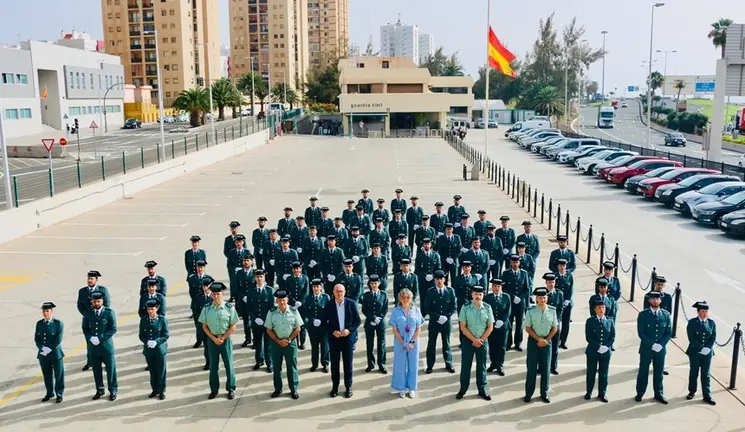 Presentación de los 156 Guardias Civiles alumnos en
prácticas se incorporan a la Zona de
Canarias para reforzar los servicios en las
islas.