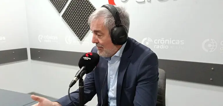 Fernando Clavijo en el programa "A Buena Hora" de Cr&oacute;nicas Radio.