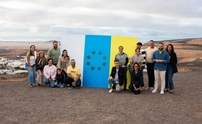 Los Jóvenes Nacionalistas de Lanzarote y La Graciosa celebran el Día de la Bandera Nacional Canaria.