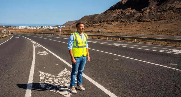 Jacobo Medina en la LZ-1.