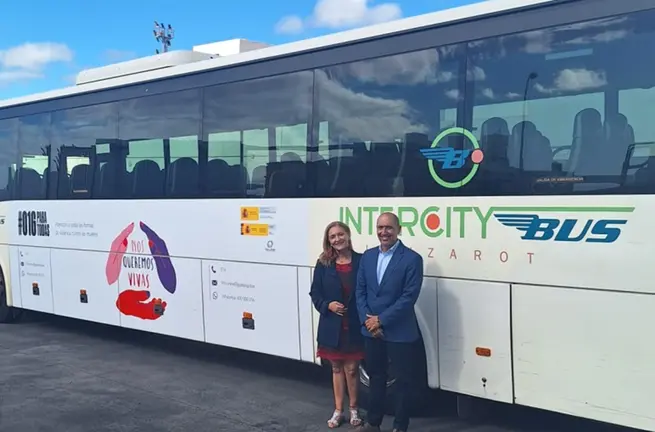Así lucirá la campaña en las guaguas de la Isla.