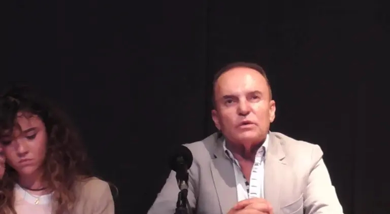 Jesús Machín en un pleno del Ayuntamiento de Tinajo.