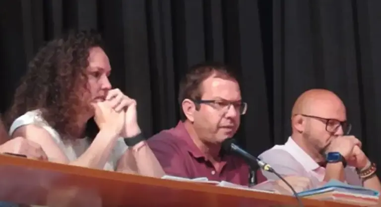 Antonio Morales durante una intervención en otro pleno en Tinajo.
