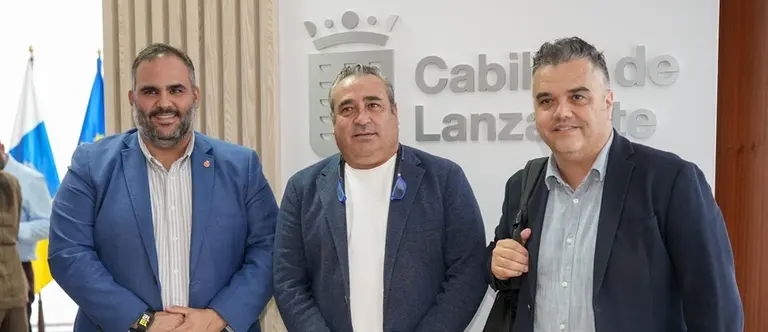 Samuel Martín, Ángel Vázquez y Armando Santana.