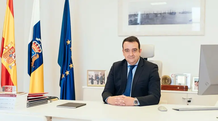 José Valle en su despacho.