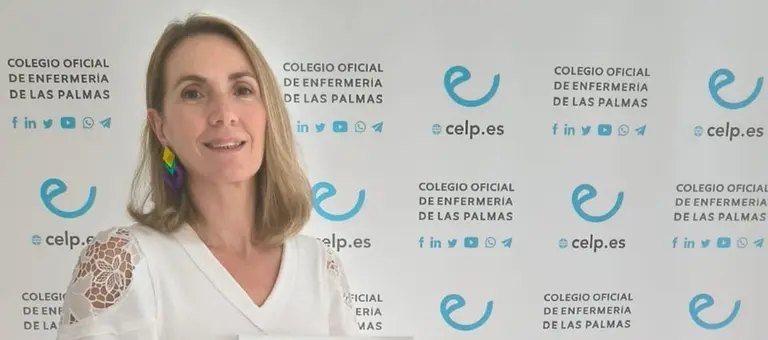 Mar Fernández en un momento de la entrega.