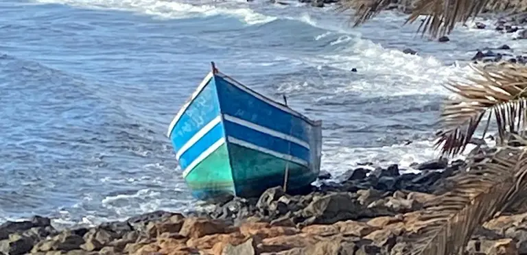 Embarcación llegada este fin de semana a Costa Teguise.